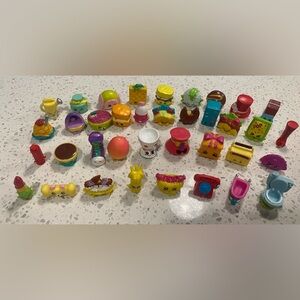 Shopkins Lot of 37 Collectible Mini Toys Y2K
